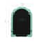 Cadre de table ondulé vert en forme d’arche de 4 po x 6 po, Trouvailles fabuleuses d’Ashland